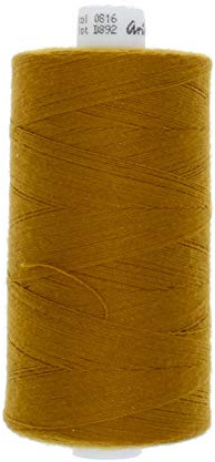 Hilo de coser de 1000 metros, grosor 30, 50, 80 y 120 (816 – marrón vaquero, grosor 50, vaqueros y piel)