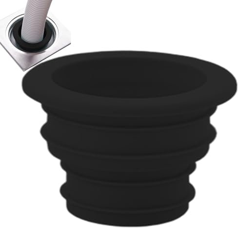 Sello de manguera de drenaje para lavadora, tapón de silicona con sello de manguera de tubo de drenaje - Tapón de sellado para manguera de drenaje de lavadora - Anillo de sellado de alcantarillado par