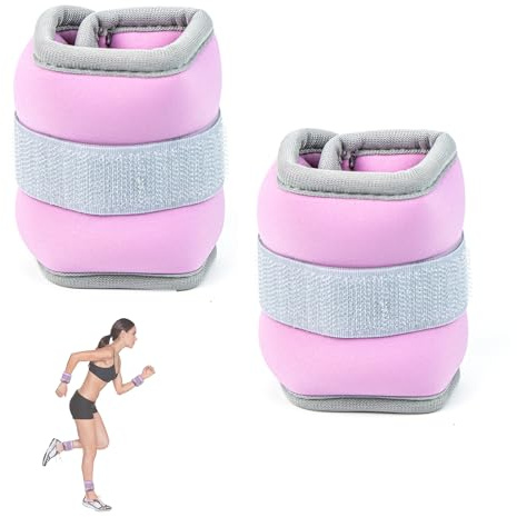 Poids Cheville, Réglable Sangle Cheville Musculation Poulie, Universel Mains et Pieds Poids Poignet, Gym et Maison Leste Cheville, Sangle Cheville Musculation, Cuff Musculation, 0,25 Kg * 2