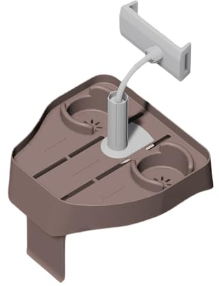 Vassoio per vasca idromassaggio, supporto per bevande a vasca idromassaggio - Tavolo da bagno per lato della vasca | Scaffale caddy di stoccaggio spa con 2 tazze per lo spessore della parete della