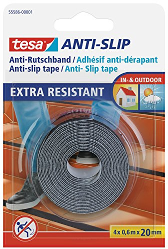 tesa Anti Rutsch Strips, schwarz, 55586-00001-00