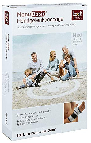 BORT ManuBasic Bandage rechts XL schwarz 1 St