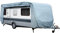GreenYard® Abdeckplane für Wohnwagen oder Wohnmobile Camping Schutzhülle | Schutz vor Staub und Nässe | wasserabweisend und atmungsaktiv | langlebig (XXL 730 x 250 x 220 cm)
