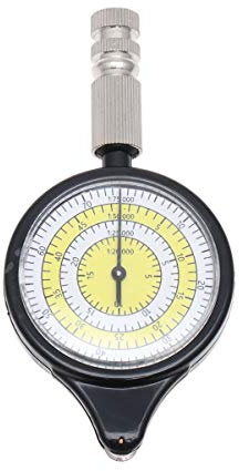 Homoyoyo Kartenmessrad Für Wanderkarten Outdoor- Kartenmessger?t Aluminiumlegierung Mini- Map- - Rad- Map- Abstand- Messger?t CACULER GRAHME MAP- Rad- MESSOWERTLICHKEIT FüR Wird Art- Feld