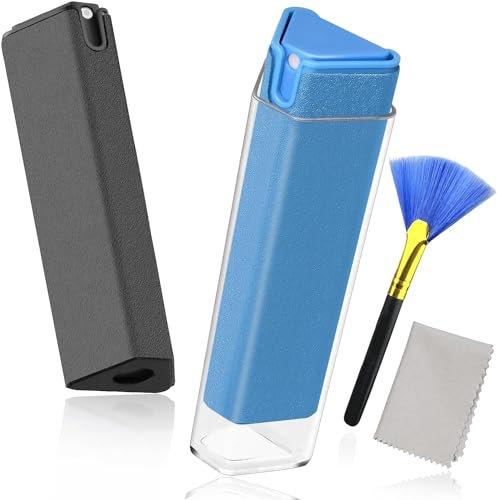 Bildschirmreiniger Spray 18ml 2pcs - JiaTeums Handy Screen Cleaner - Tablet Display Reiniger Auto (Grau + Blau)