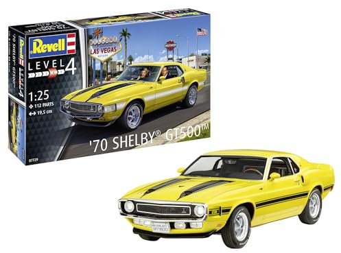 Revell 07729 70 Shelby Mustang GT500 1:25 Scale Unbuilt/Unpainted Plastic Model Kit
