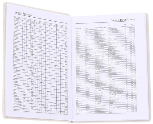 DIYEAH 2025 Taschenkalender Mini Wochenplaner 4X6 Zoll Mit Monatsübersicht Und Dickem Papier Für Büro Schule Und Reise – Robuster Pu-Leder Einband Organizer Mit Notizfunktion