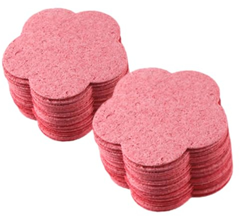 minkissy 50stücke Komprimierte Gesichtsschwämme Blumenform Gesichtswaschschwämme Make-up Entfernung Gesichtsschwämme Aus Zellstoffmaterial Für Sanfte Gesichtsreinigung