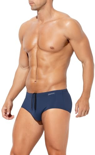Mauro Kane Costume Slip Uomo Costumi Piscina Costume da Bagno Mare con Regolabile Coulisse Swim Brief Spiaggia Surf