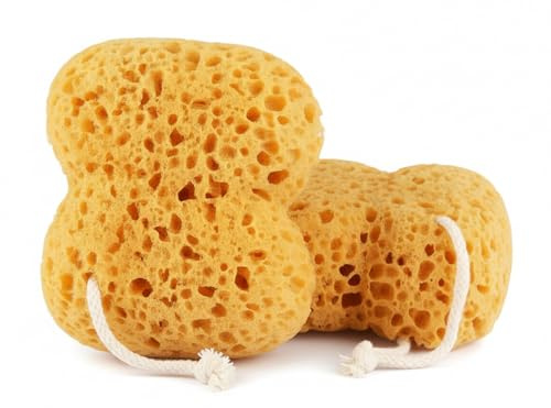 2Pcs Sea Sponge,Bath Sponge,Larger Shower Sponges for Women Men,Bath sponges for Adults,Exfoliating Deep Cleansing, Exfoliating Body Sponge Foam for Gentle,Ultra-Soft for Sensitive Dry Skin