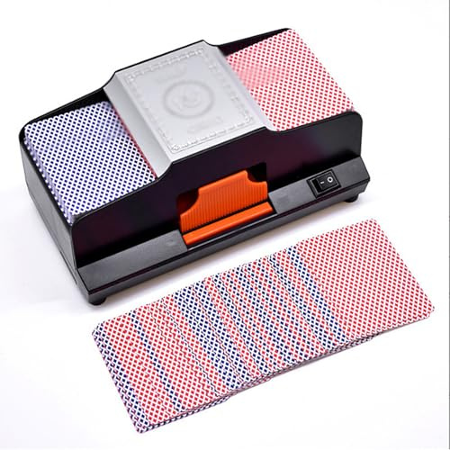 Máquina Mezcladora Cartas Electrónica, Máquina Mezcladora Automática Cartas 2barajas Con Diseño Ranura Para Tarjetas Dual,reparto Cartas Manera Rápida,uniforme,justa Y Sin Trampas,para Blackjack