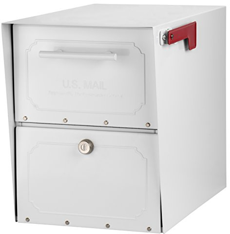 Architectural Mailboxes Oasis Classic Large High Security Parcel Mailbox, White