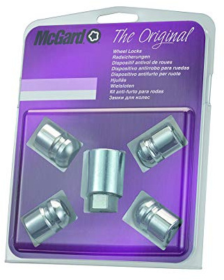 25000SU Hjullås muttrar SU M12 x 1,5, radie säte, total längd 29,9 mm, hexstorlek 19 mm, nyckeldiameter 27,7 mm