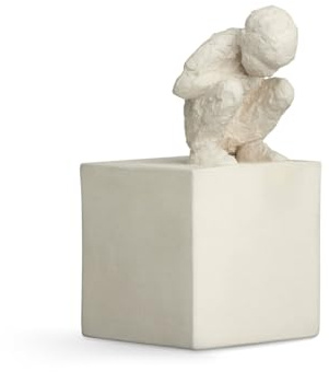 Kähler Der Neugierige H12.5 cm Character Skulpturen Unglasiert, Weiss