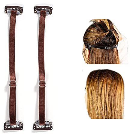 ZMMG EYES LIFT, Facelift-Bänder mit Clips, Instant Face Lift Band Tape Invisible Hairpin to Remove Eye Fishtail Wrink B, Brown