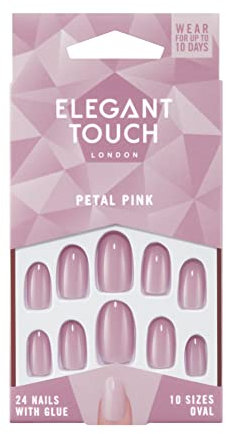 Elegant Touch Colour False Nails - PETAL PINK