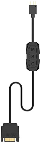 VOANZO 5V 3pin ARGB Controller für RGB Lüfter und Lichtstreifen - SATA Netzteil für DIY Fans, Lichtstreifen, Beleuchtungsboards