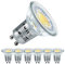 EACLL GU10 LED Neutralweiss 3,5W Ersetzt 50W Halogenlampe, 6er-Pack. 385 Lumen 4000K Leuchtmittel, Abstrahlwinkel 360° Energiesparlampe, Nicht Dimmbar Reflektorlampen, AC 230V Flimmerfrei Strahler
