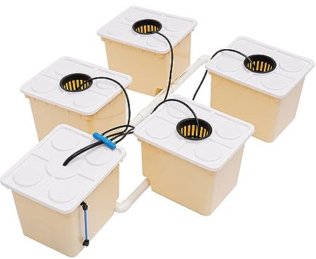 LANNADD Kit de culture hydroponique - 11 l - Kit de culture hydroponique d'intérieur - Systèmes d'irrigation et de plantation - Système hydroponique - Convient pour la culture de fleurs et de légumes