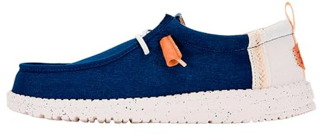 Wally Craft Linen - White/Sargasso Blue