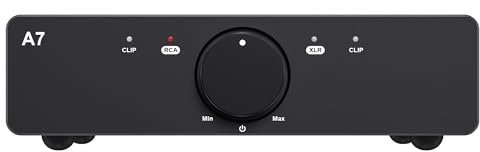 3e Audio A7 Amplificatore Integrato Hi-Fi Classe D 2x250W TPA3255 – compreso di alimentatore GAN 48v 5A - Compatto, Bilanciato, Audiofilo