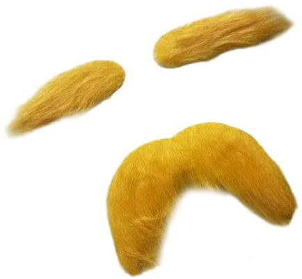 carotoe Bigote y cejas, accesorios divertidos para disfraz de cosplay, bigotes falsos adhesivos, cejas tupidas para Halloween, cosplay, Halloween, accesorios de disfraz, C, Talla única