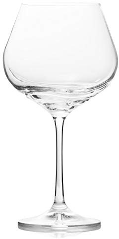 Crystalex - Juego de 2 copas de vino tinto grandes, con tallo largo, ideal para vinos tintos, burdeos, merlot, vino tinto o blanco, copas de vino transparente universal, 544 ml