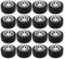 Toddmomy 40 Piezas de Ruedas de Juguete de Reemplazo de Ruedas de Plástico de Repuesto Mini Ruedas de Coche Juguetes de Eje de Diámetro Rueda de Coche Modelo de Camión de Juguete para DIY