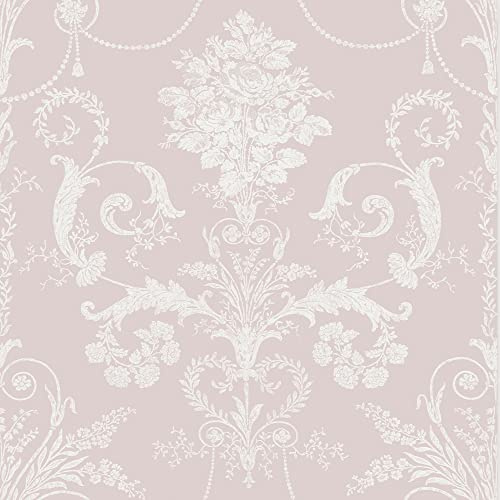 Laura Ashley Josette Amethyst Wallpaper
