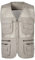 Yukirtiq Herren Sommerweste mit Vielen Taschen Anglerweste Netzweste Ärmellos Jacke Leichteweste Arbeitsweste Atmungsaktiv Jagd Wandern Safari Weste, Beige, XL