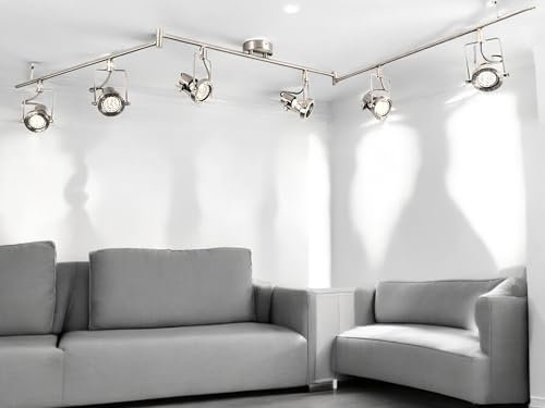 Dapo LED-Strahler-Deckenspot JET-LINE GU10-7W Decken-Flur-Büro-Arbeitsraum-Wohnraum-Wand-Spot-Leuchte-Lampe (6-flammig)