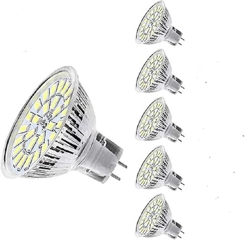 TECNOLUX EURO Bombilla LED GU5.3 220V 5W 6400K luz fría (5Pack) (luz fría 6400K)