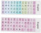 GOWENIC Keyboard Stickers, 2pcs English Colorful Laptop & Desktop PC Keyboards