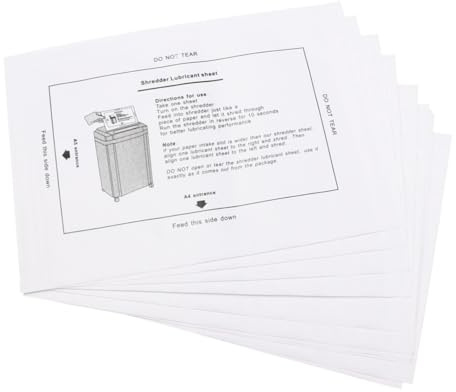 HONMEET 8piezas Aceite Lubricante Papel Portátil para Cuchillas De Trituradora Paquete Práctico Lubricación Profesional para Oficina y Escuela