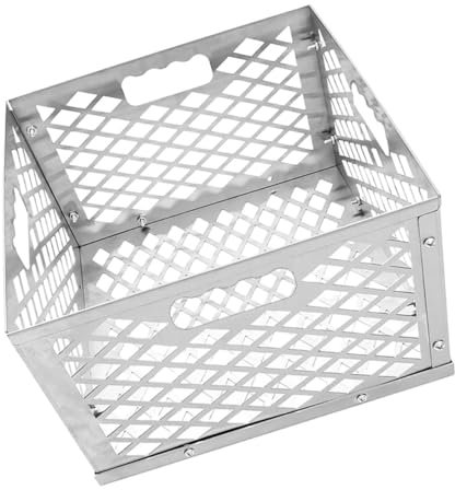 BESPORTBLE Cesta para brasero de carbón exterior quemador cacerola Chimenea accesorios barbacoa carbon cesta de carbón de acero inoxidable cubo de almacenamiento de carbón titular