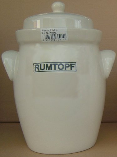 Rumtopf 3,5 liter gräddfärg utan dekor