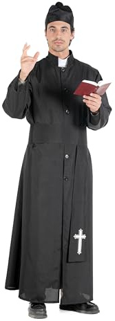 Prete costume travestimento uomo adulto (Taglia XL)