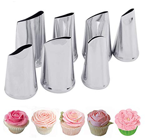 Kuchen dekorieren Tipps, Blätter Blumengras Düsen Edelstahl Zuckerguss Rohrdüsen für Kuchen dekorieren Gebäck Fondant Werkzeuge (Blume)