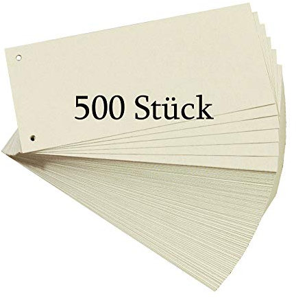 Herlitz 10843621 Trennstreifen, 100-er Packung, Chamois (5er Pack)