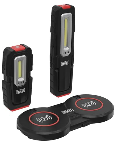 Sealey Inspection Light 3W & 5W COB LED & Double Wireless Charging Base - LEDWCBCOMBO4