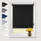 Eurohome Verdunkelungsrollo Thermo Rollo 50x130cm (Stoffbreite 46 cm) Schwarz Klemmfix ohne Bohren mit gleichfarbige Beschichtung Seitenzugrollo Oeko-TEX Standard 100 Klemmrollo für Fenster & Tür