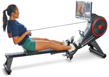 Echelon Row S, + 30-Day Free Echelon Membership, 22in Screen, Indoor Rowing Machine, Rower for Home Gym, Live and On-Demand Classes, Total Body Workout, Low Impact, (Renewed Premium)