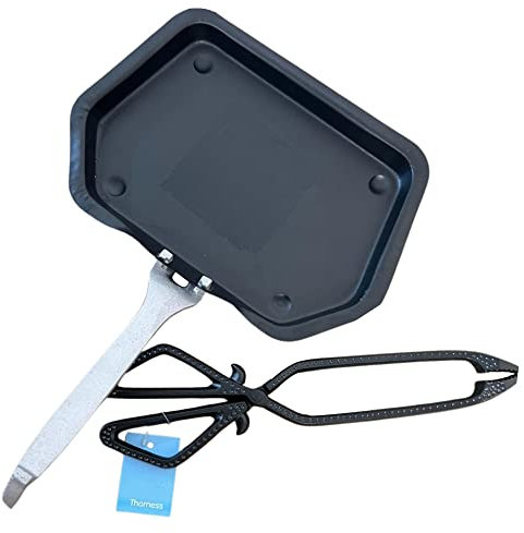 Traditional ash pan – 28cm Wide (11) with Handle and Heavyweight cast Iron Tongs | Ideal for Standard Sized fire grates | ash pan for Open Fires | ash pan for Log Burners| fire ash pan