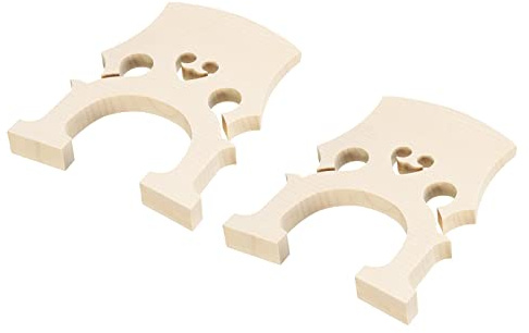 sourcing map Violoncelle Pont Érable Bois pour 3/4 Violoncelle Rechange Instrument Pièces, Paquet de 2