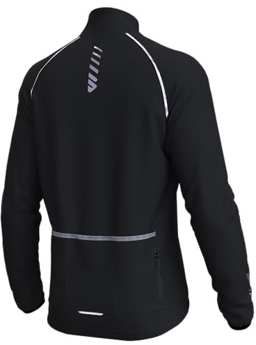 Lo.gas Herren Radsport Jacke Thermo Radjacke Herren Fahrradjacke Winter Fahrradbekleidung Fleece Radsport-Jacken für Winddichte Atmungsaktiv Laufjacke