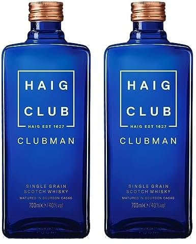 Haig Club Clubman Whisky Single Grain 40% 70cl (Lot de 2)