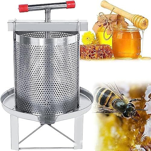 Extracteur de miel manuel en acier inoxydable pour apiculture, jus de fruits et usage domestique
