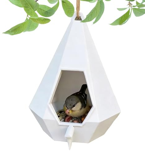 Distributore di mangime per uccelli per esterni, resistente alle intemperie, adatto per la stagione fredda, per animali selvatici, per la casa, balcone, giardino, terrazza, interni ed esterni