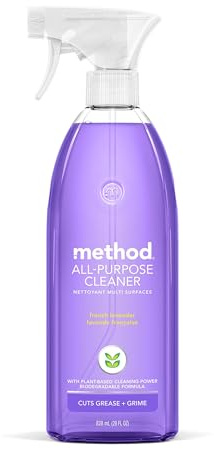Method All-Purpose Cleaner Spray, French Lavender, Perfect for Most Counters, Tiles and More, 28 Fl Oz, (Pack of 1)