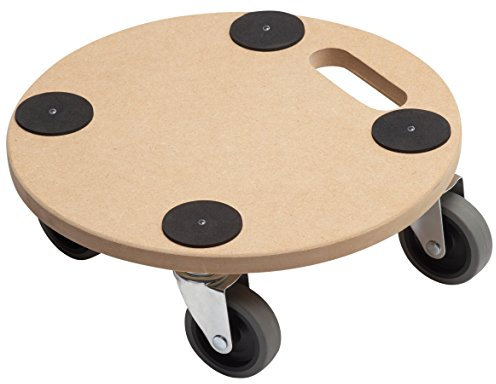 Meister 821360 Chariot à roulettes - plaque MDF - roues en TPE Ø 350 mm - 150 kg